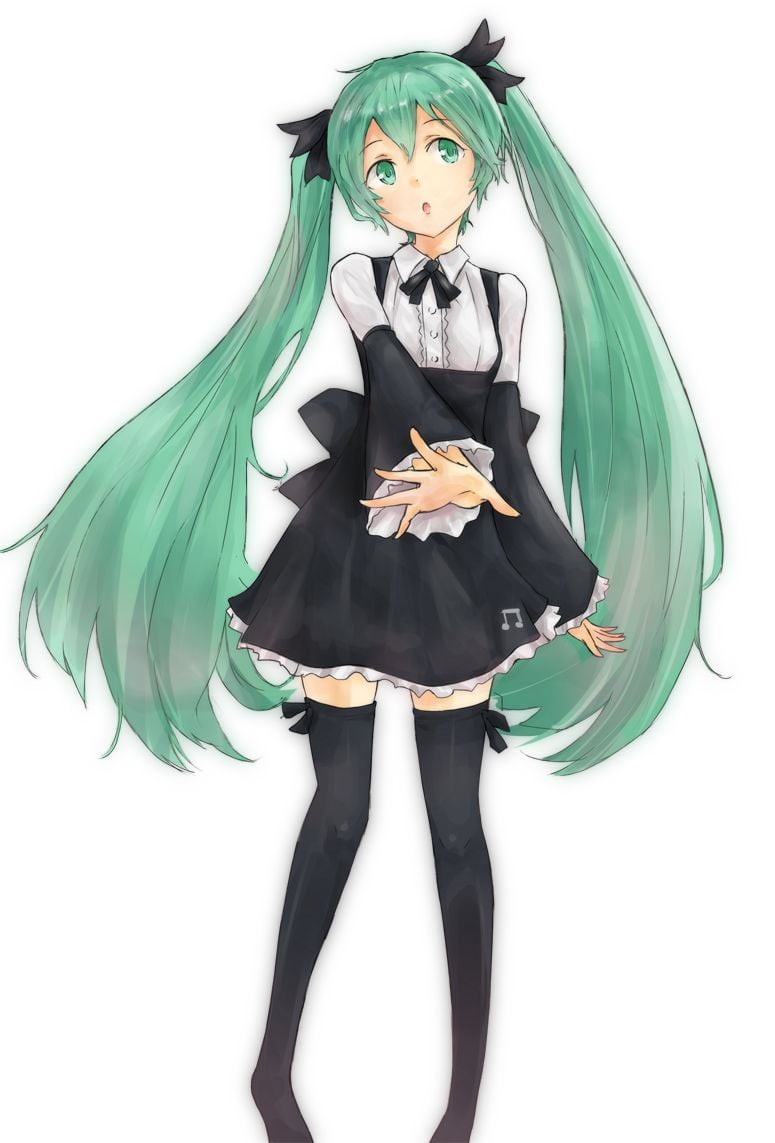 miku maid figure