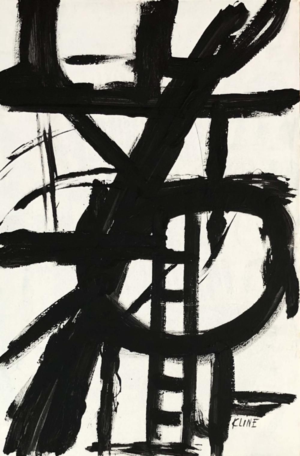 Sold Price: FRANZ KLINE GOACHE ON CANVAS WORK V$7,500 6, 0119 11:00 AM EDT. Franz kline abstract expressionism, Franz kline art, Franz kline