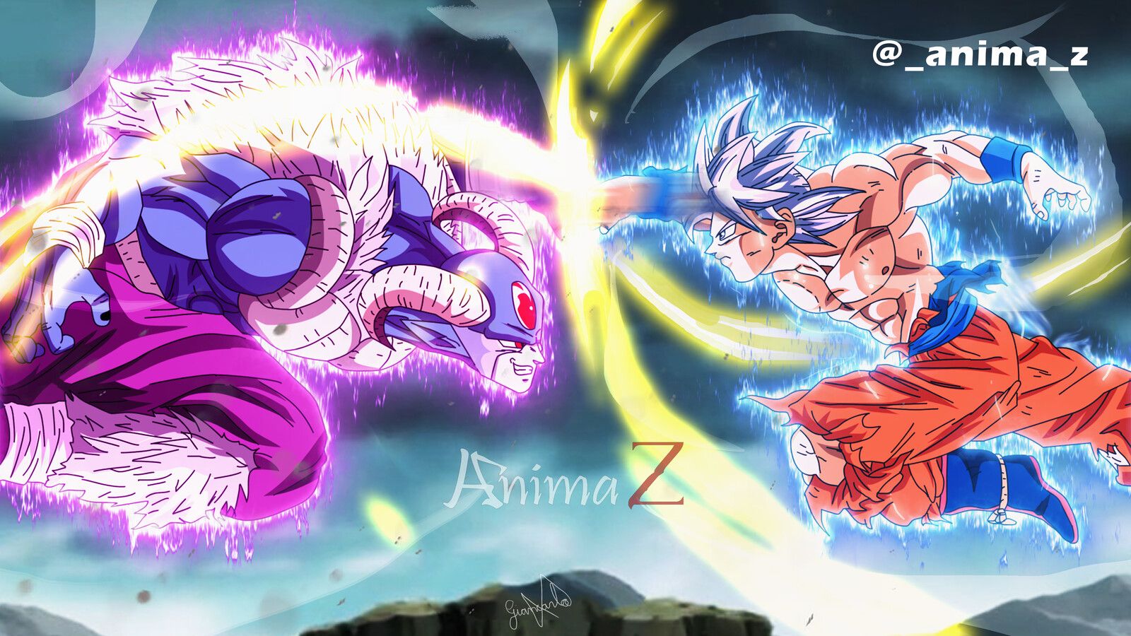 Ultra Instinct Goku VS Angel Moro, Giancarlo Damasio