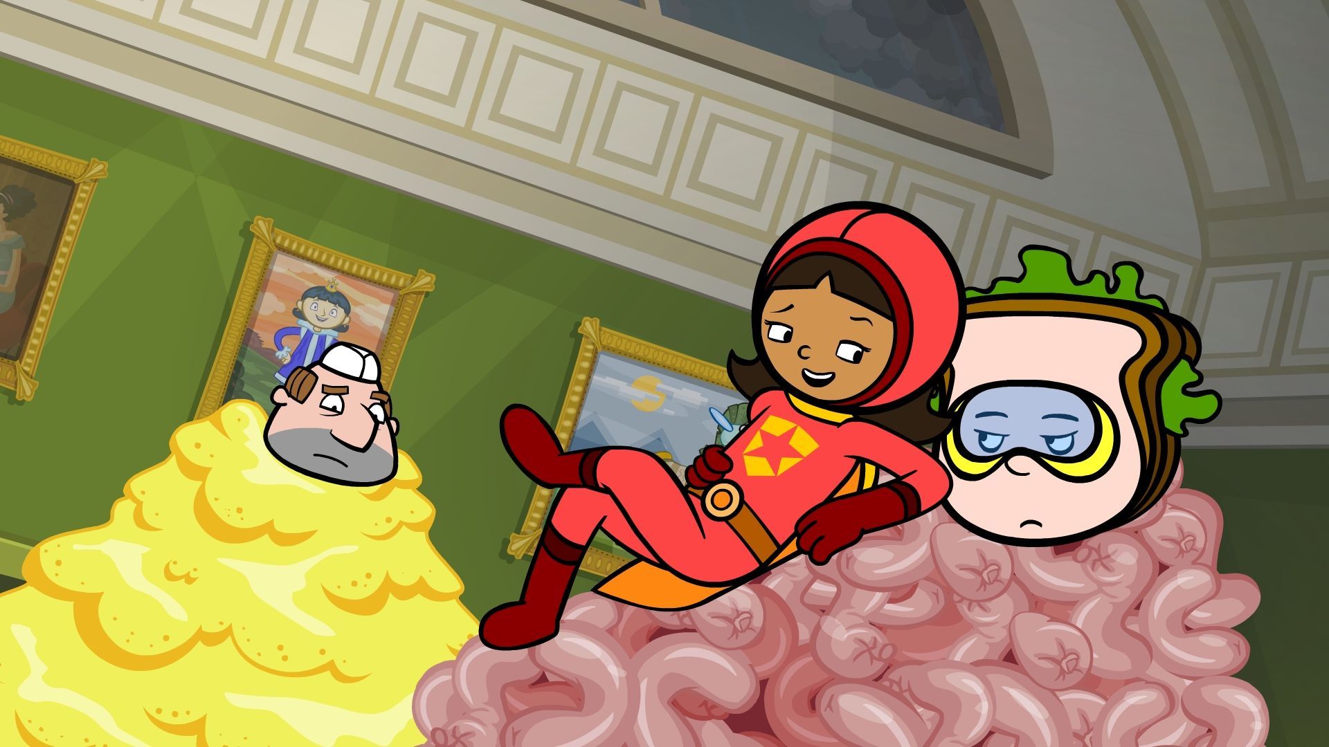 Victory for WordGirl in the WordGirl episode Kitty Cat Criminals, premiering June 3rd on PBS Kids!. Cartoon crazy, Weird picture, Pbs kids