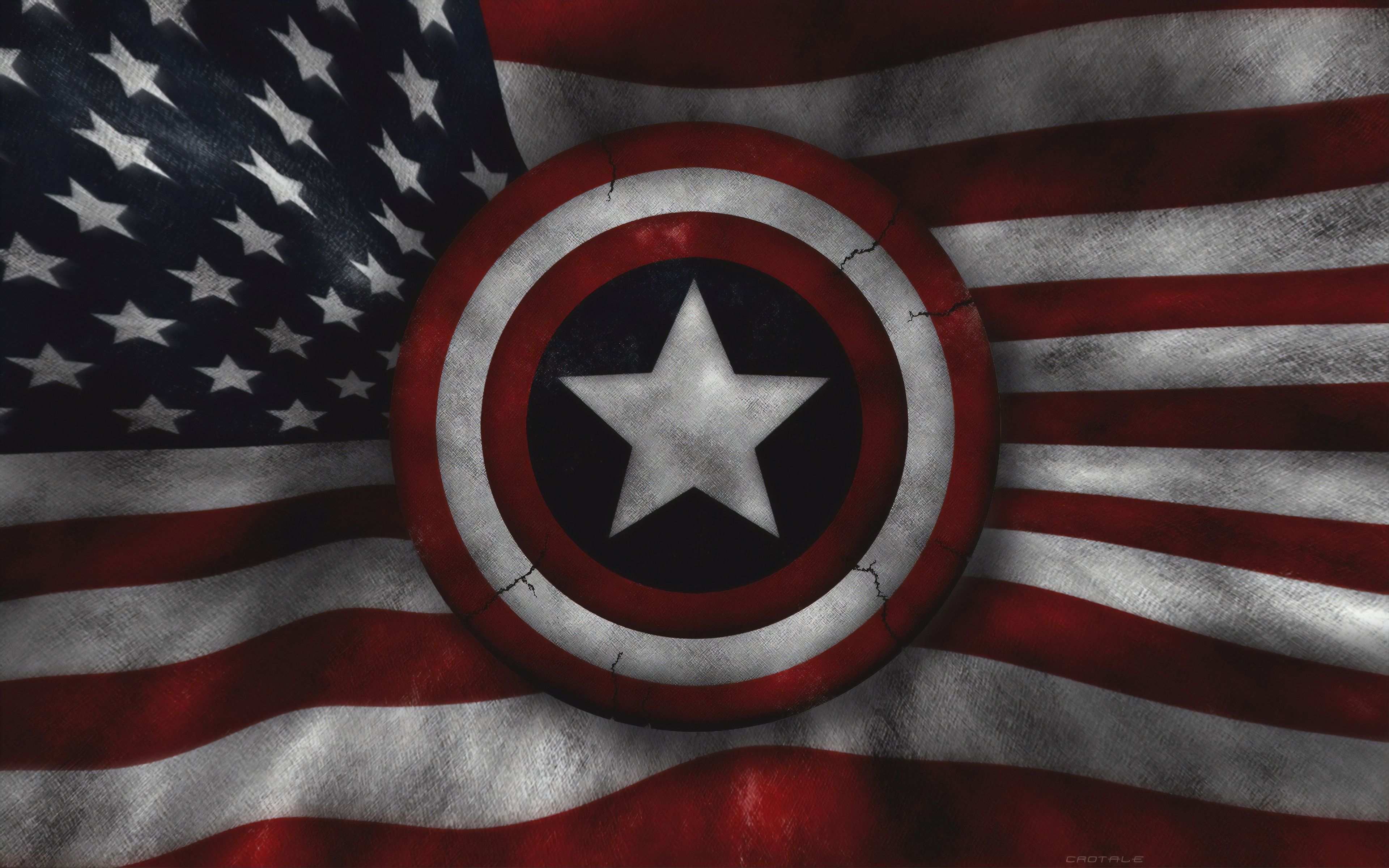 Captain America Us Flag 4k, HD Superheroes, 4k Wallpaper, Image, Background, Photo and Picture