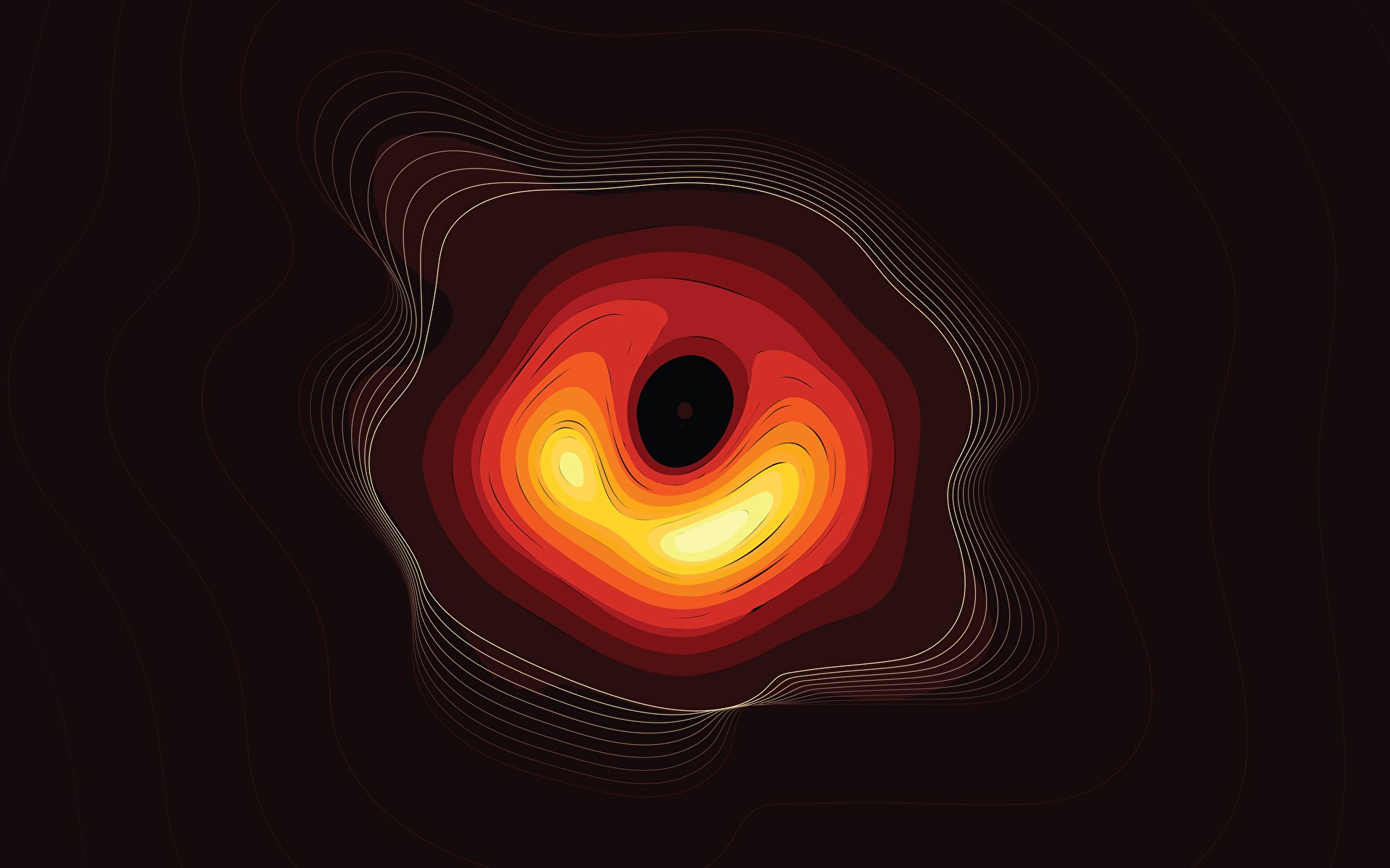 4K OLED Wallpaper of the M87 Black Hole