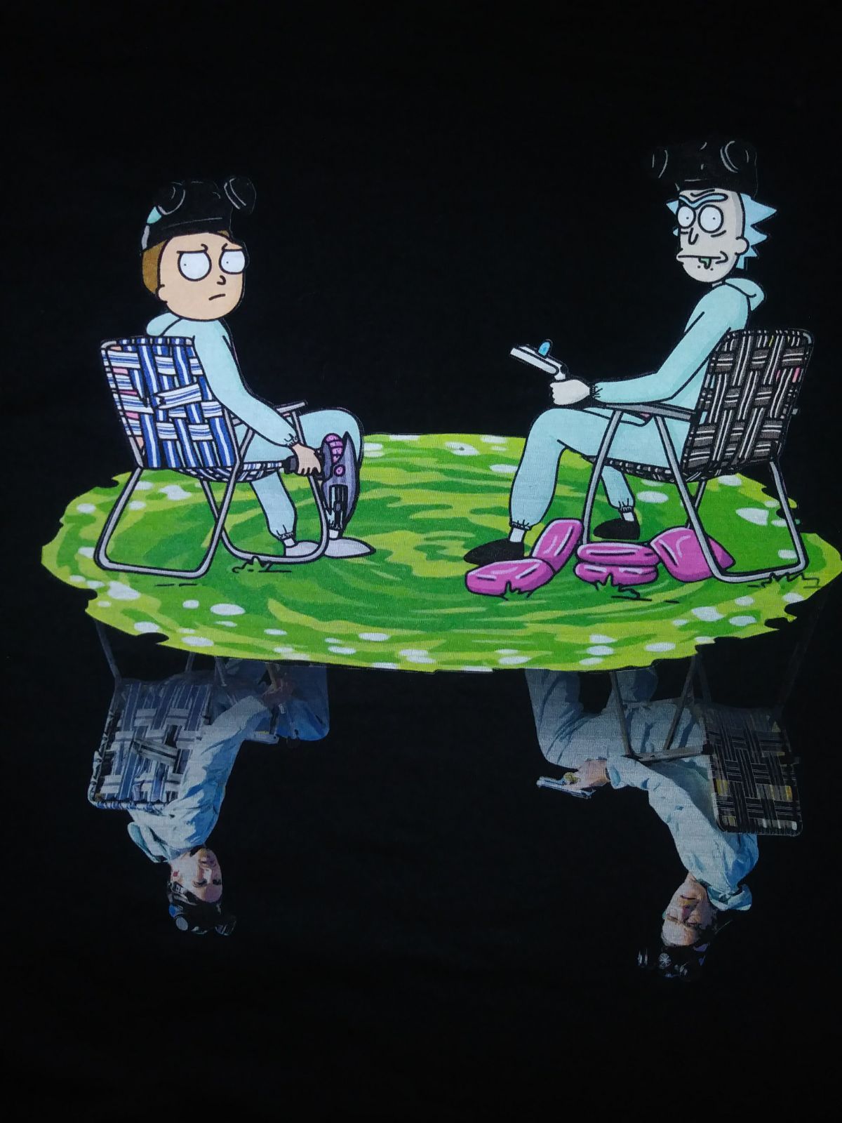 Large Unisex Camping Funny T Shirt. Rick and morty poster, Rick and morty characters, Breaking bad