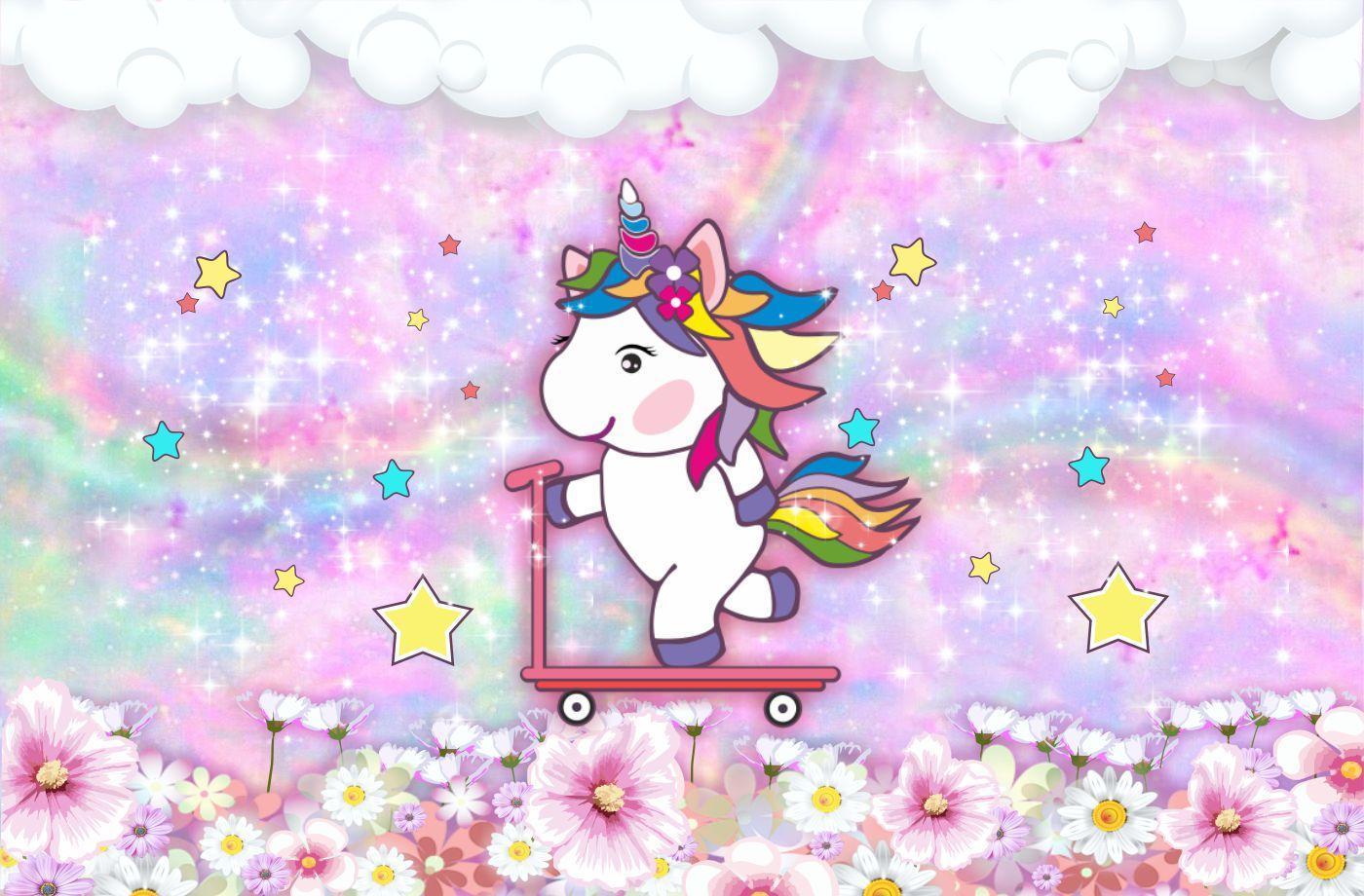 Cute Unicorn Shelly Vacation Live wallpaper for Android