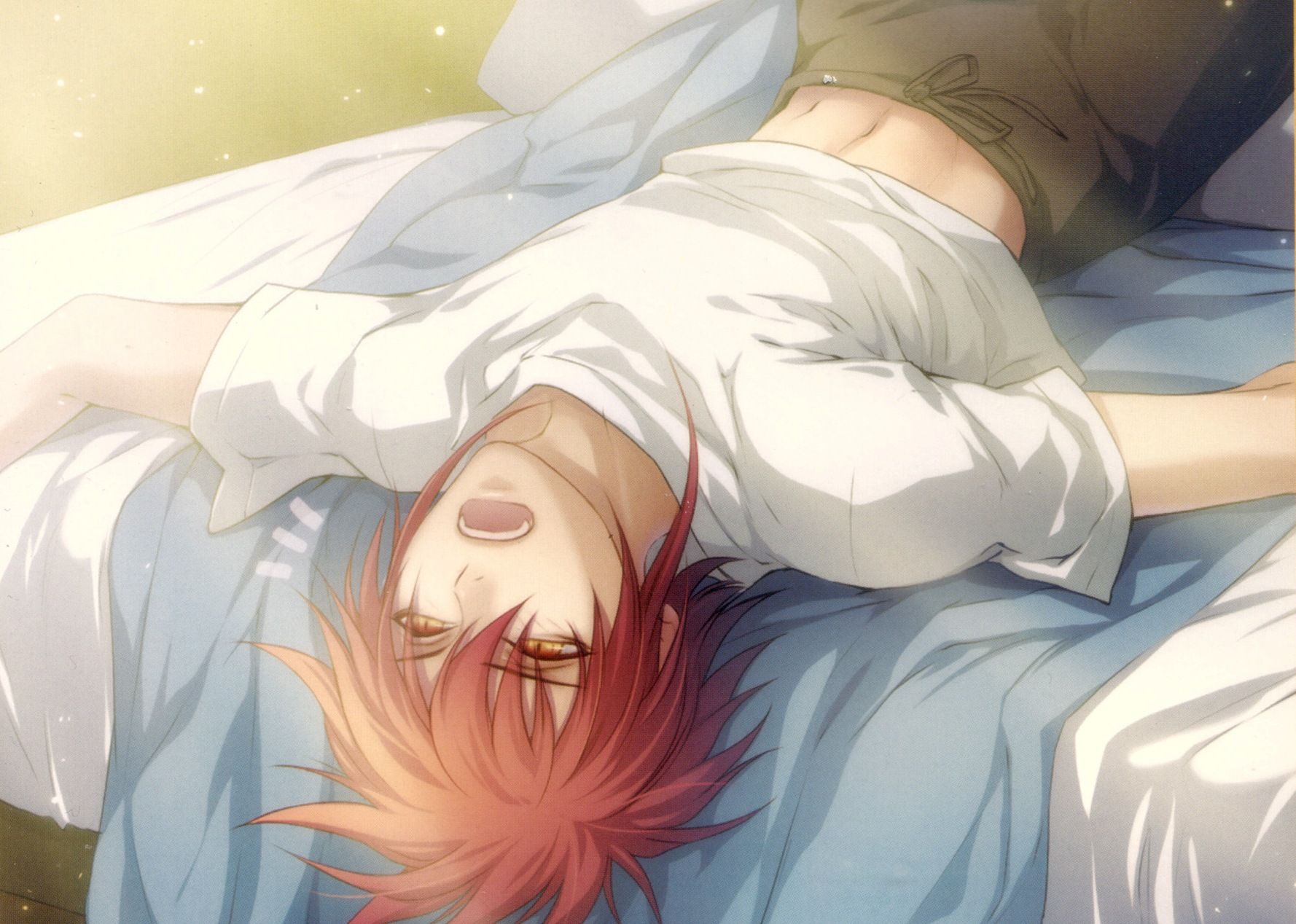 anime male sleeping