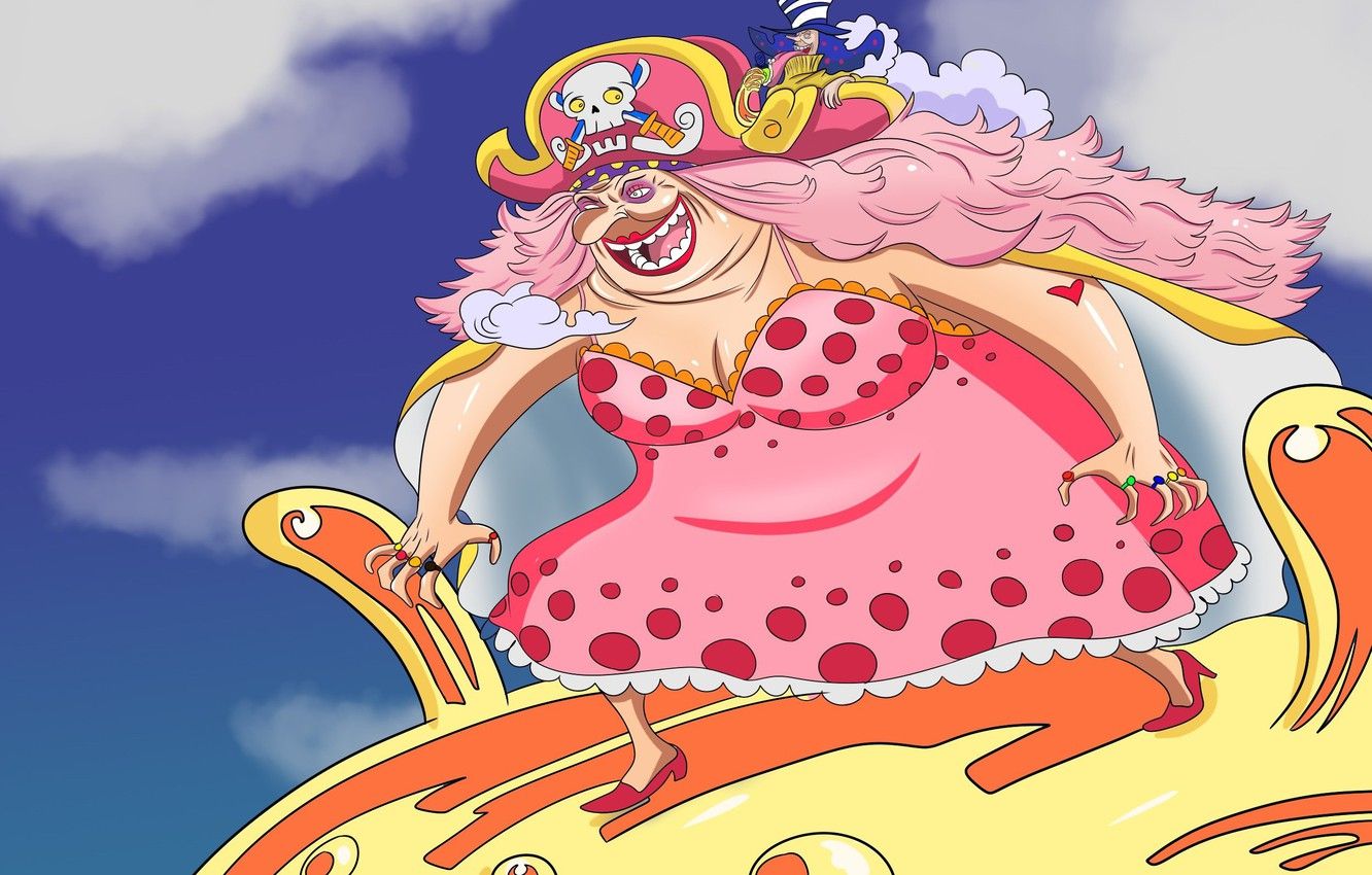 Wallpaper One Piece, pirate, hat, anime, captain, manga, kaizoku, taichou, japonese, Charlotte Linlin, Big Mom, yonkou image for desktop, section сёнэн