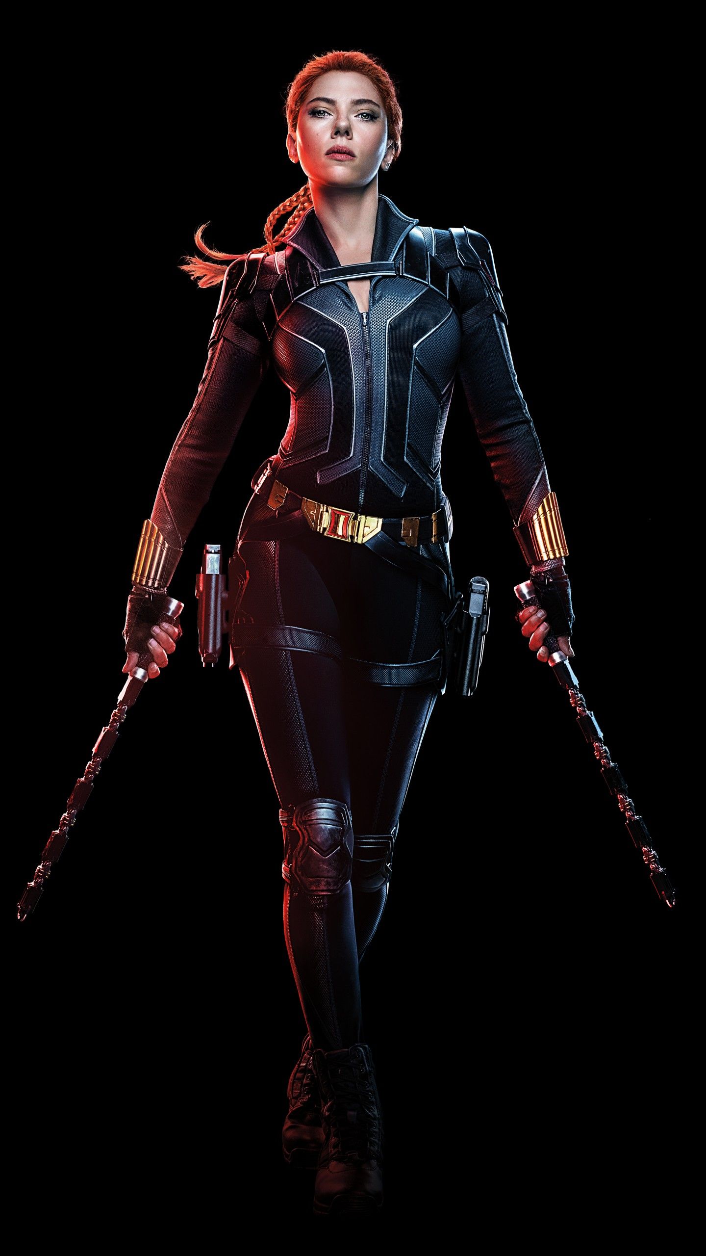 Black Widow 4K Wallpaper, Scarlett Johansson, Black Background, 2020 Movies, 5K, 8K, Black Dark