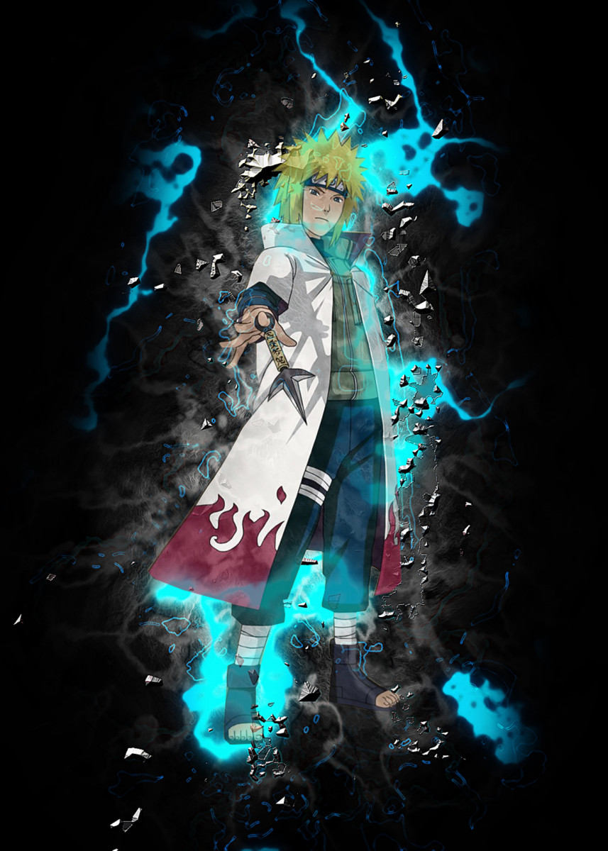 Minato Namikaze' Poster Print by Goca Art. Displate. Naruto sketch, Bleach anime ichigo, Naruto painting
