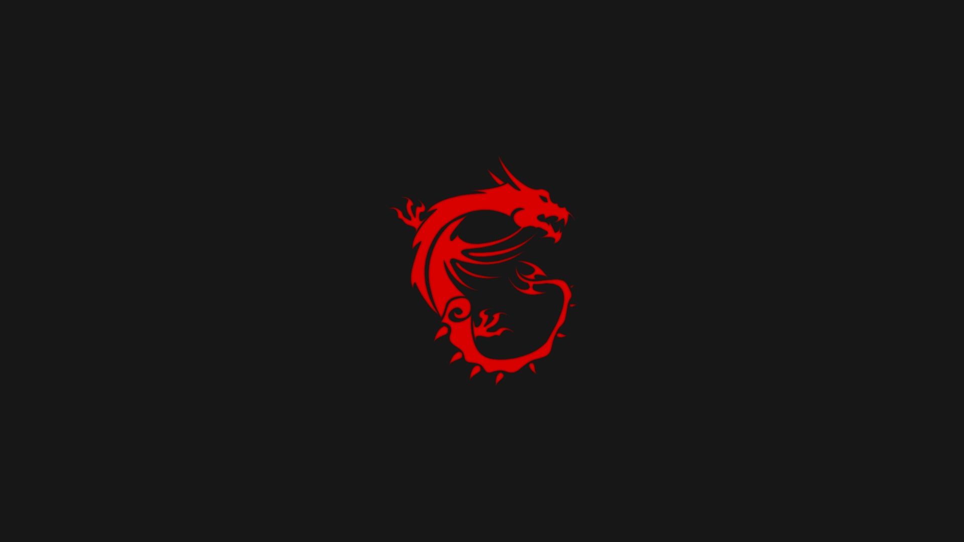 red dragon digital wallpaper #MSI #simple #minimalism #computer #logo #dragon P #wallpaper #hdwallpaper #deskto. Computer logo, Art logo, Dragon illustration