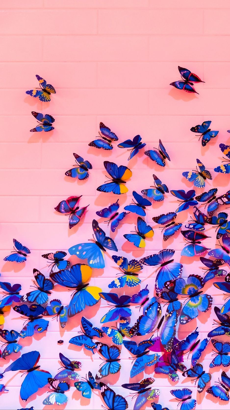 Mexican Aesthetic Tumblr Blue Butterfly Wallpaper Aesthetic