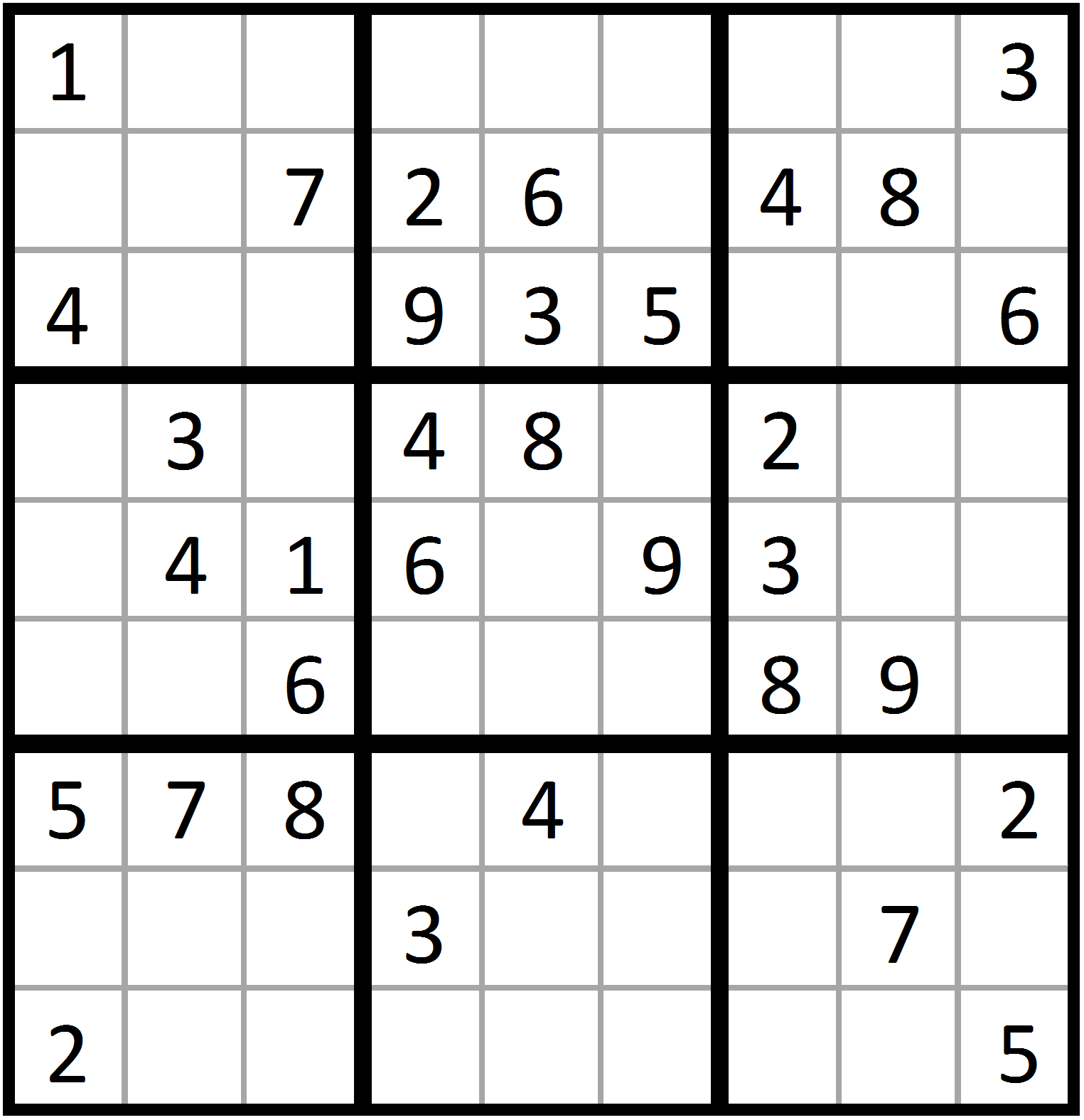 Sudoku Rules 9x9