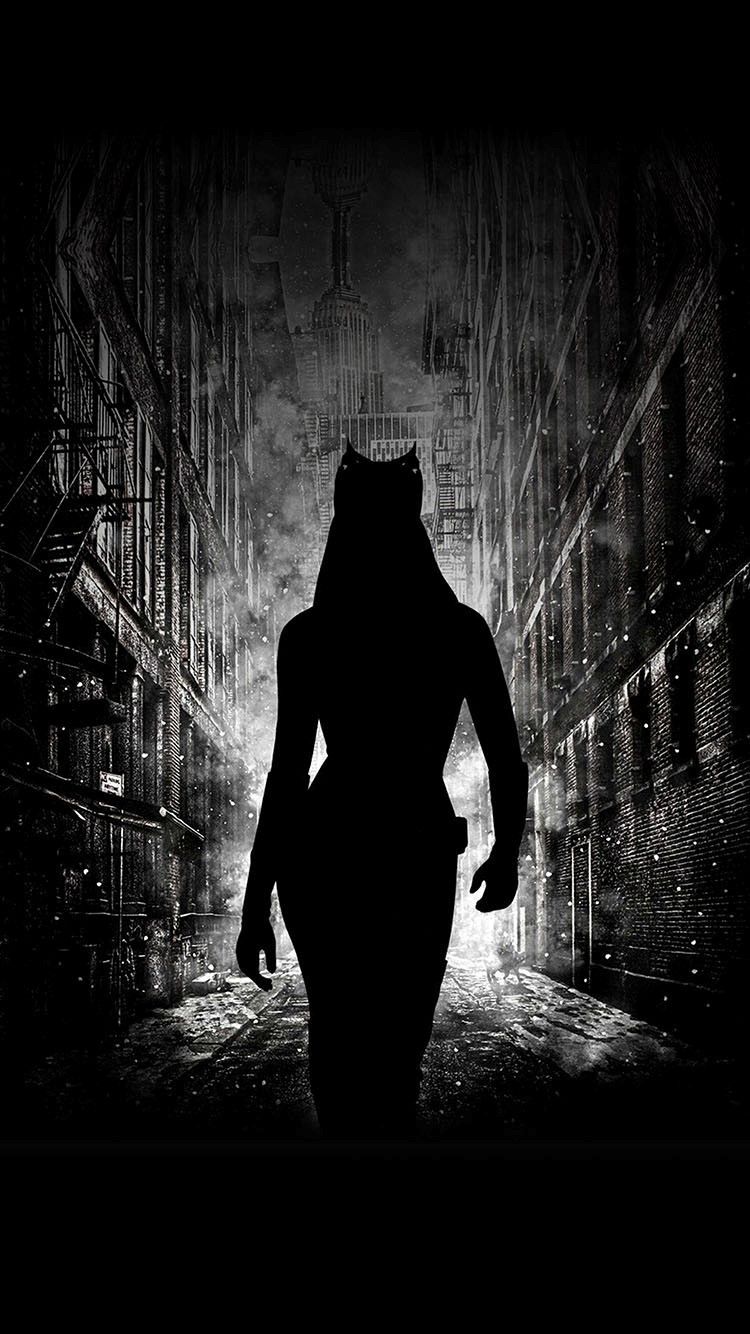 Catwoman Dark Alley iPhone 6 Wallpaper HD