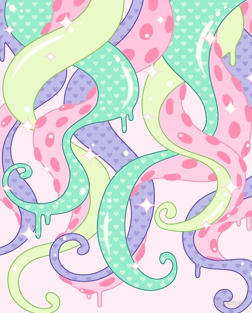 Tentacles by ghoulkiss. Redbubble. Tentacle art, Tentacle, Pastel goth art