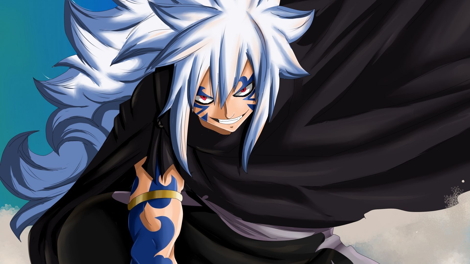 Desktop wallpaper fairy tail, devil smile, anime boy, art, HD image, picture, background, 122b82