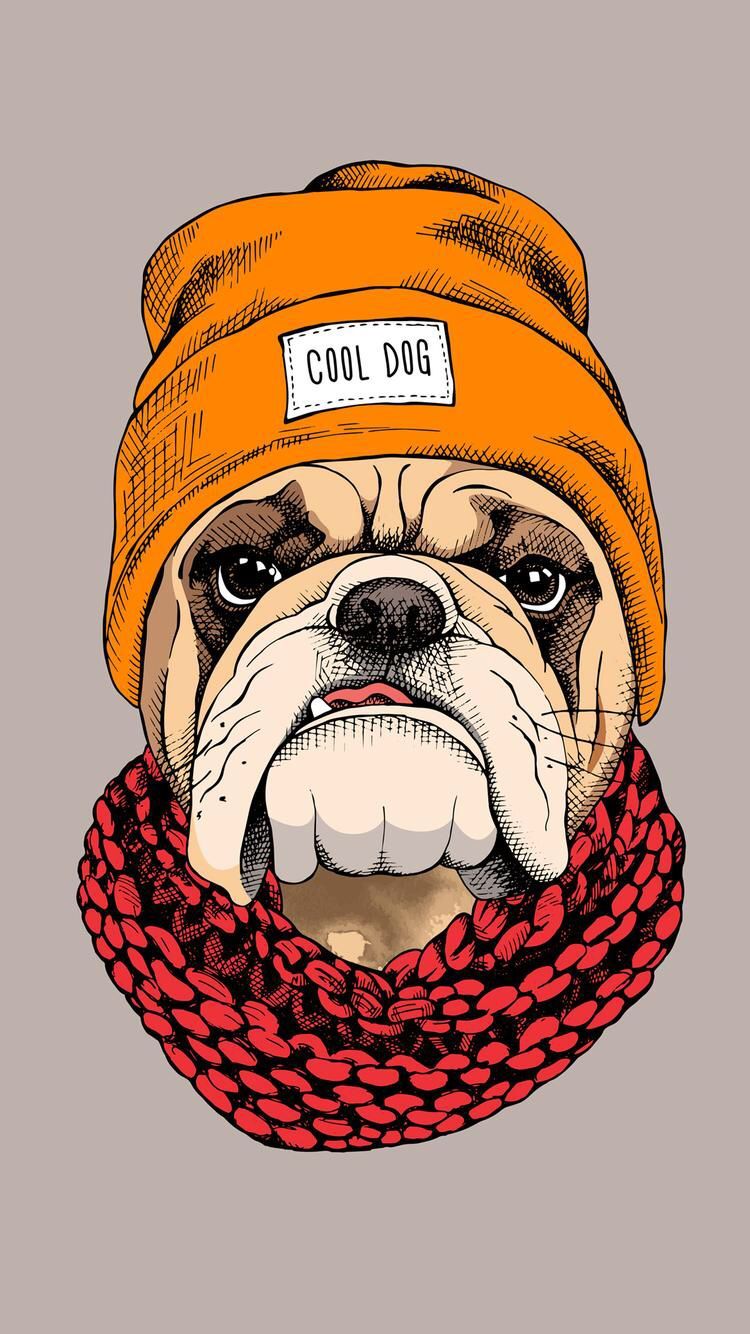 Downloaded From Wallpaper. App Id466993271. Thousands Of HD Wallpaper Just For Yo. Dog Illustration, Bulldog Art, Bulldog Drawing