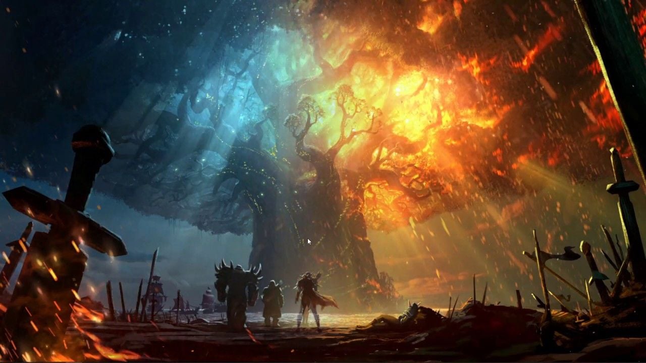 Burning of Teldrassil Time Fade Engine Demo