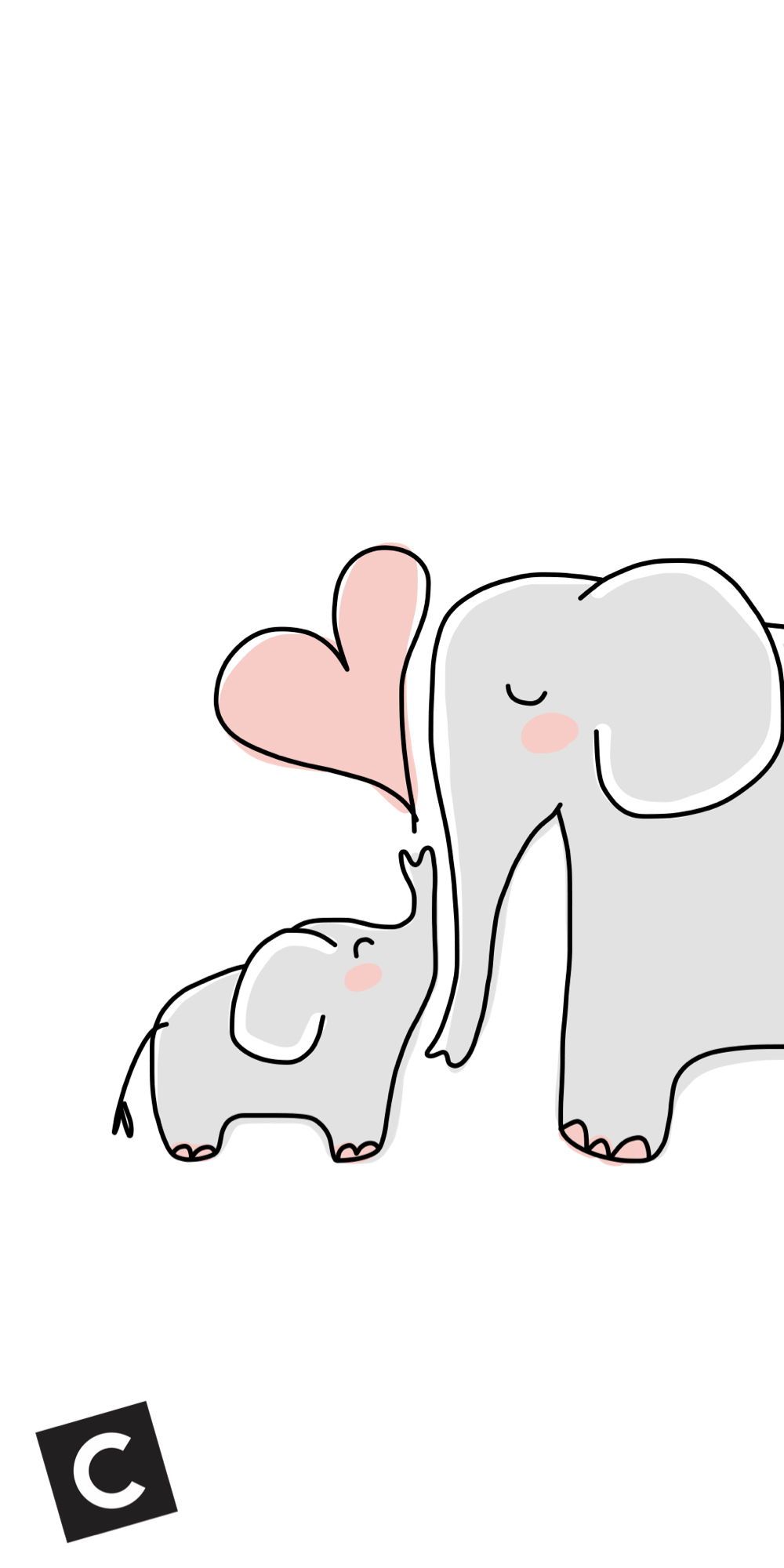 Cute elephant drawing .com