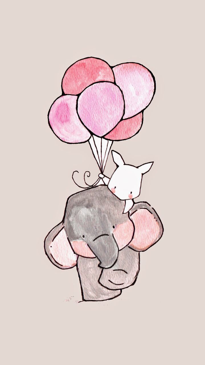 Cute Elephant iPhone Wallpaper