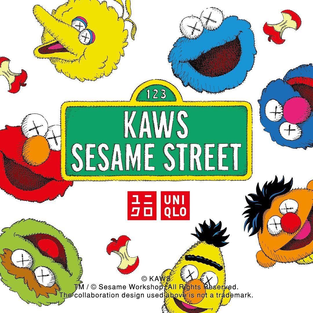 KAWS X Uniqlo Launched A New Line Of UT Graphic T Shirts In Collaboration With Sesame Street And He Was Heavily Fea. Kaws Wallpaper, Sesame Street, Elmo Wallpaper