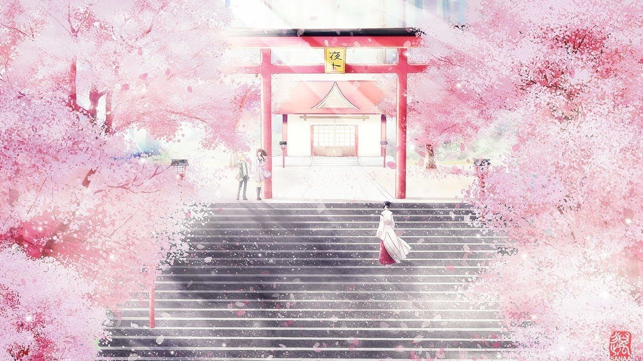 Beautiful Relaxing Music Sleep Music & Peaceful Music. Anime cherry blossom, Anime background wallpaper, Cherry blossom wallpaper