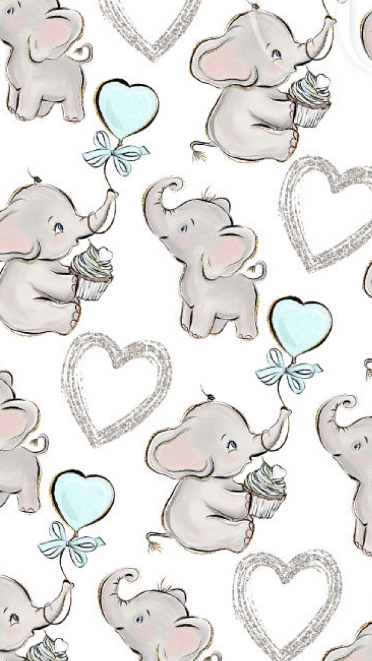 Fofis♥️. Elephant wallpaper, Cute wallpaper, Baby wallpaper
