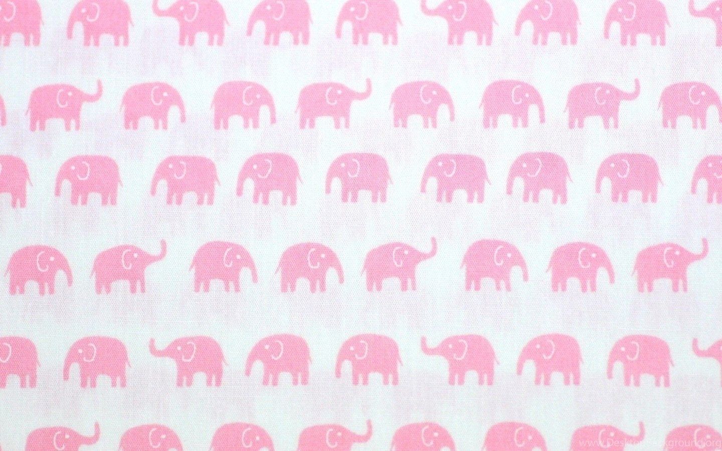 Super Kawaii Tiny Elephant Print Pink Elephants By Beautifulwork Desktop Background