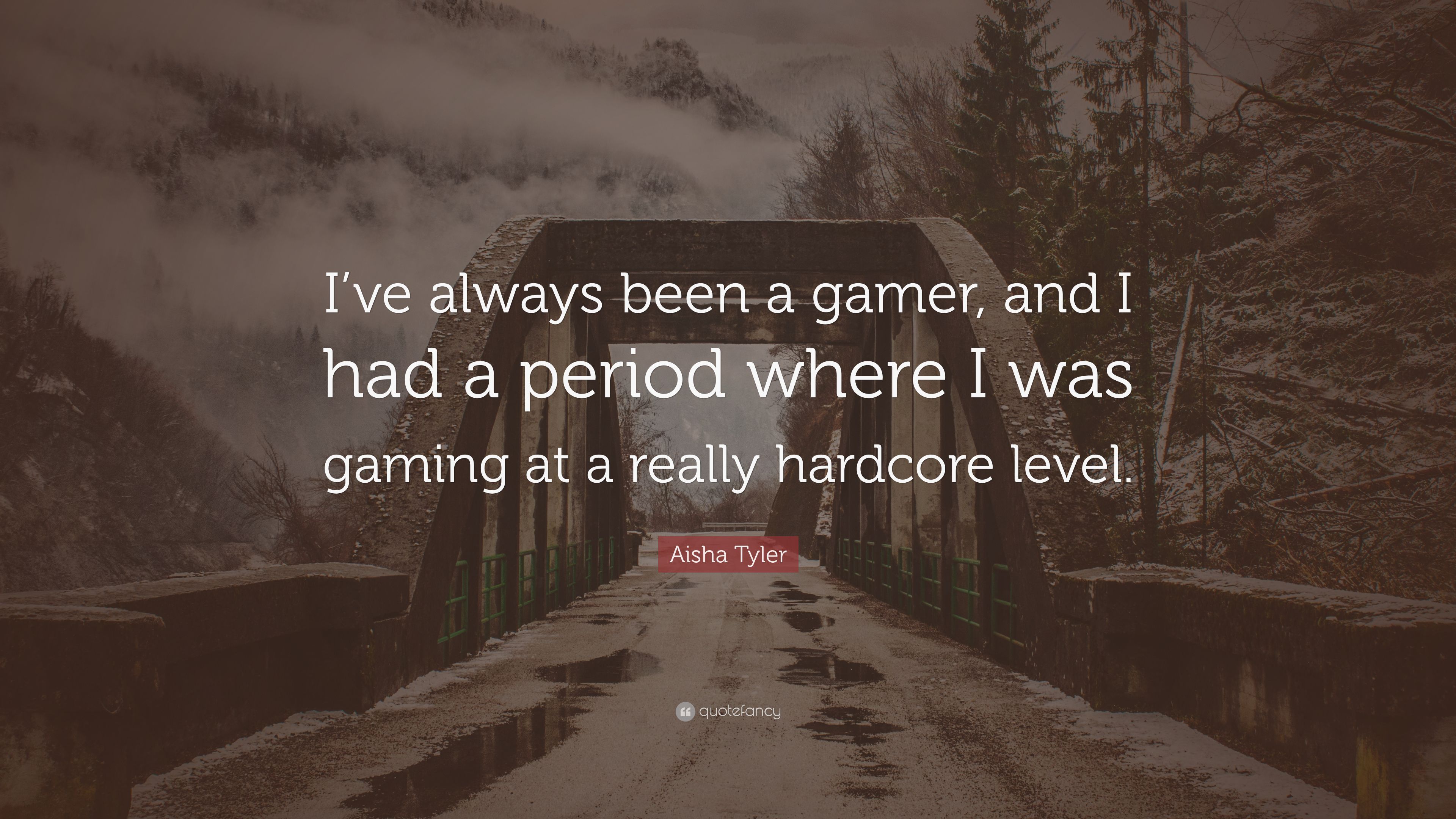Aisha Tyler Quote: “I've always been a gamer, and I had a period where I was gaming at a really hardcore level.” (7 wallpaper)
