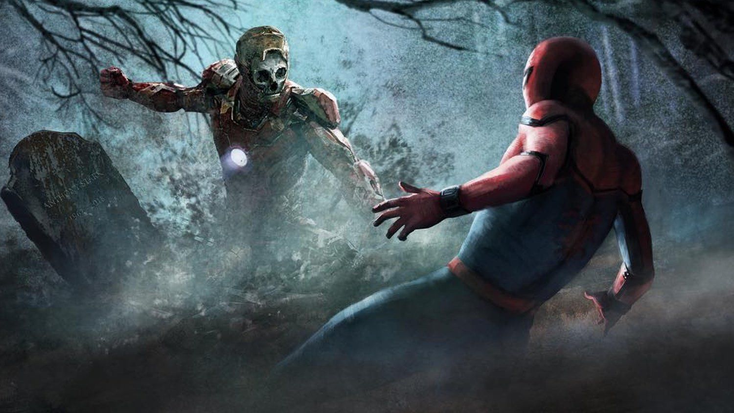 Killer SPIDER MAN: FAR FROM HOME Concept Art Includes Spidey Fighting An Army Iron Man Zombies