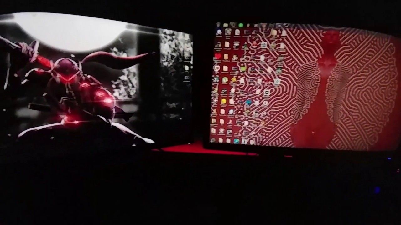 Red Background Theme (Wallpaper Engine)