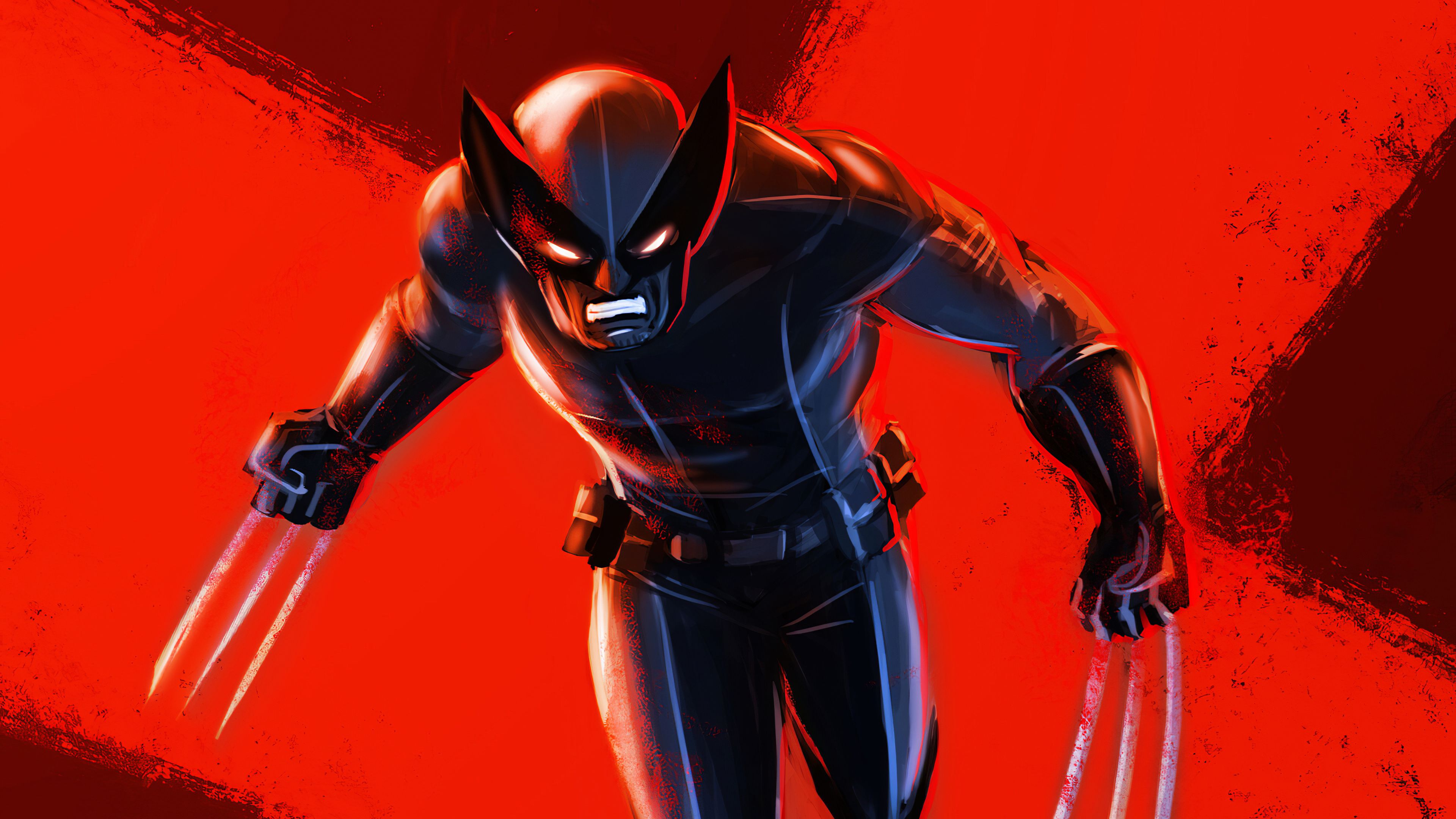 Wallpaper 4k Wolverine Red Theme Art Wolverine 4k wallpaper, Wolverine Art wallpaper, Wolverine phone wallpaper 4k, wolverine wallpaper