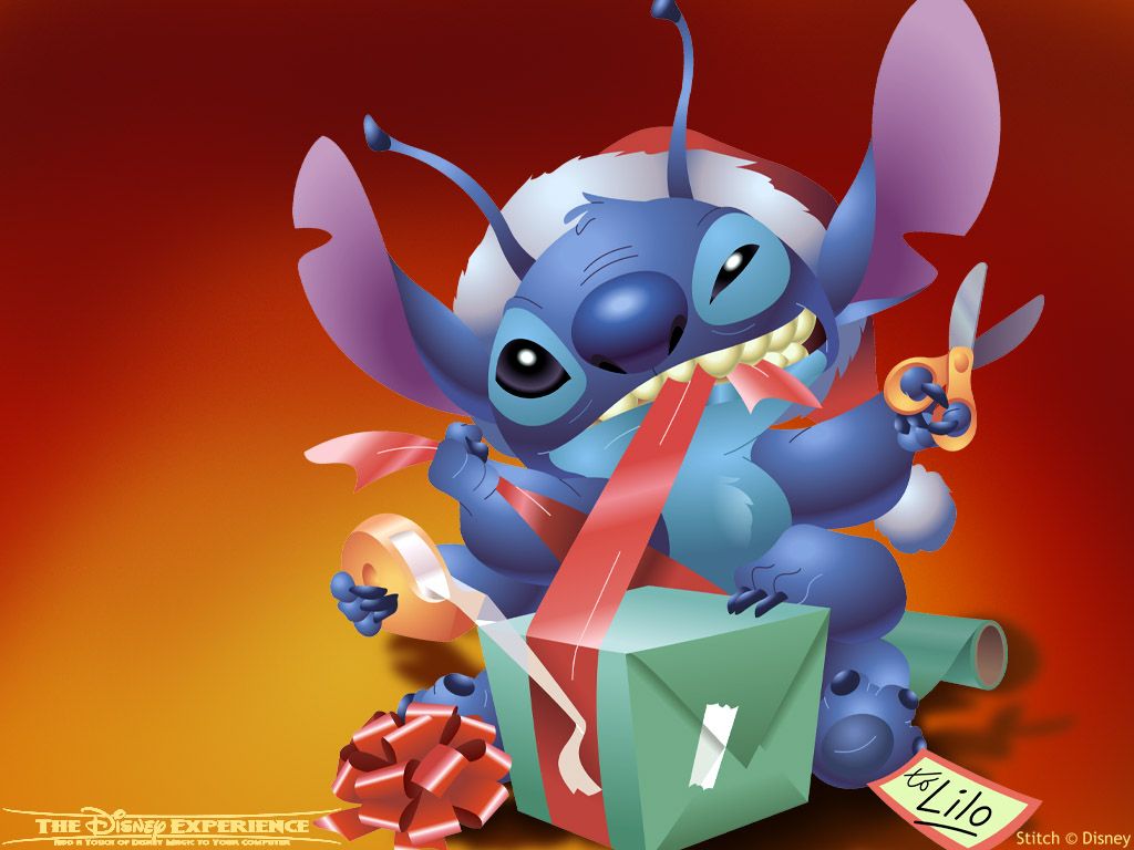 Lilo And Stitch Christmas Christmas Background