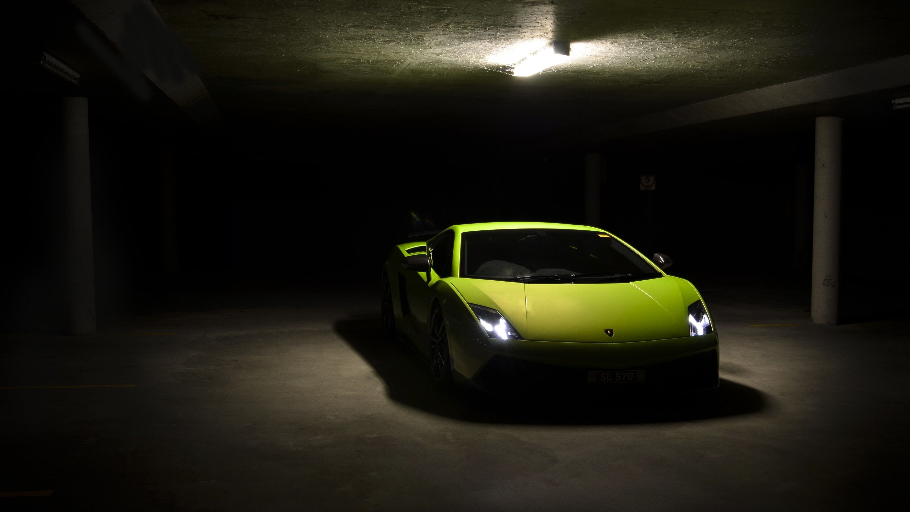 car, Lamborghini, Parking Lot Wallpaper HD / Desktop and Mobile Background