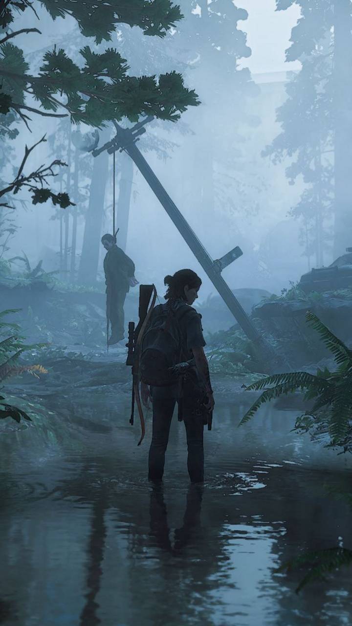 Ellie Hiding The Last of Us 4K Mobile Wallpaper