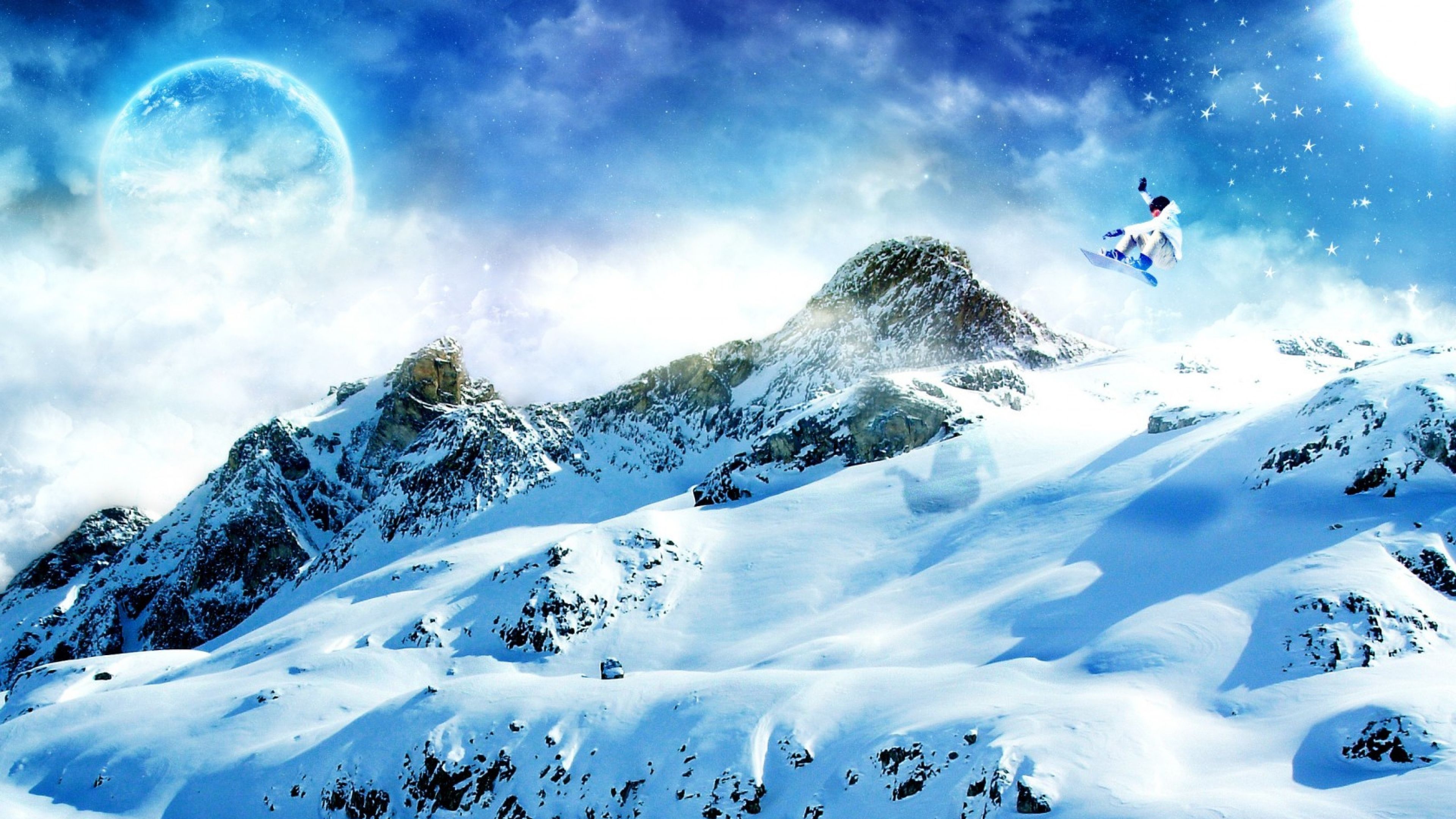 4K Ultra HD Snowboard Wallpaper HD, Desktop Background 3840x2160