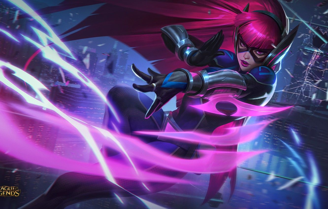 Wallpaper Girl, The game, Girl, Mask, Game, League of legends, Irelia, Ireliya, LoL, Mask, League of legends, Riot Games, Powers, Pink hair, Pink hair, Ability image for desktop, section игры