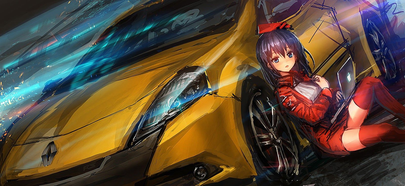 Free download Car Anime Wallpaper Top Car Anime Background [1600x734] for your Desktop, Mobile & Tablet. Explore Anime Cars Desktop Wallpaper. Anime Cars Desktop Wallpaper, Wallpaper Cars, Cars Wallpaper