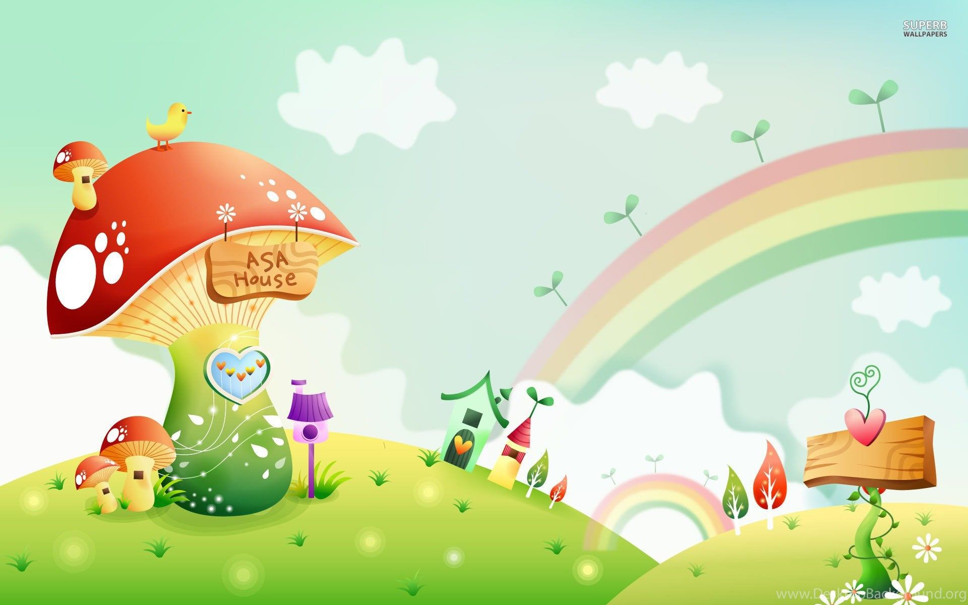 Cute Rainbow HD Wallpaper Desktop Background