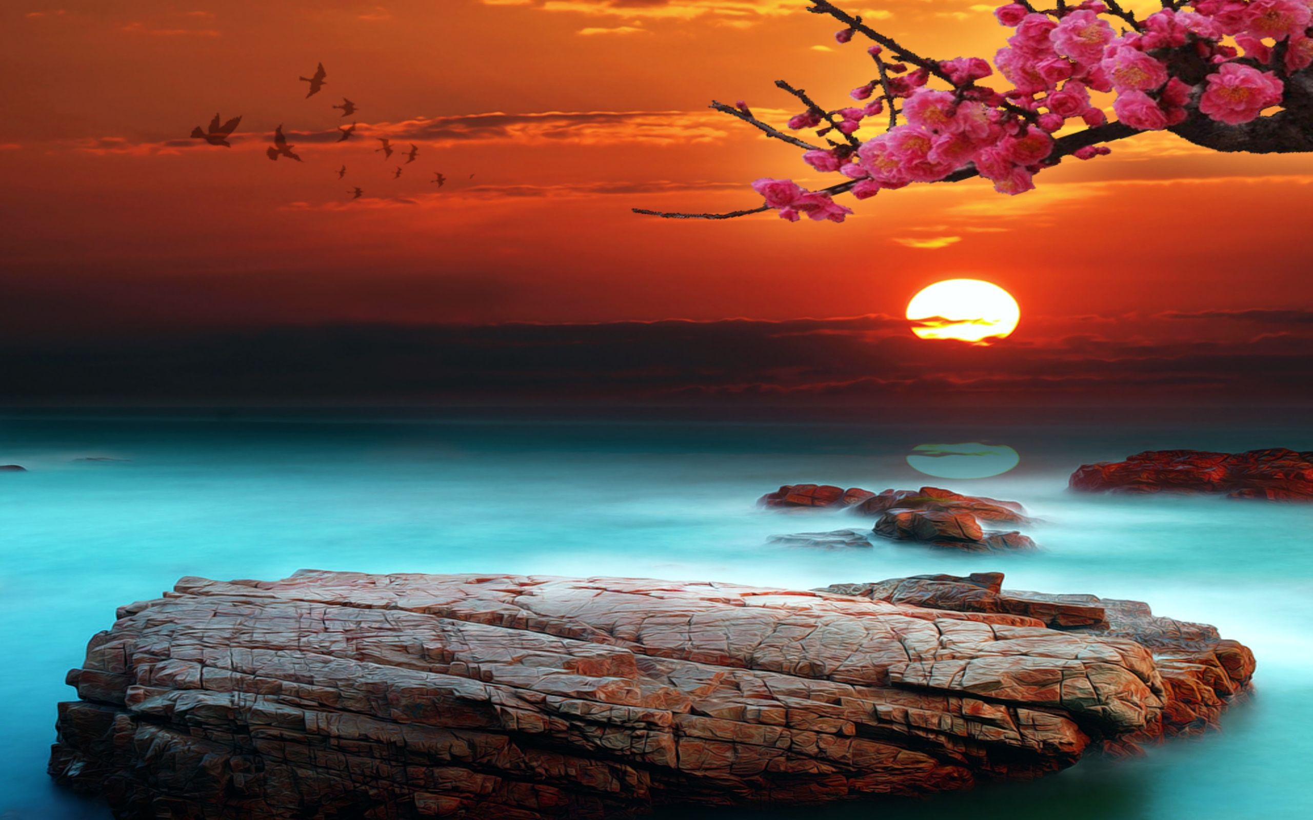 Wallpaper HD free: Desktop Background Sunset Wallpaper