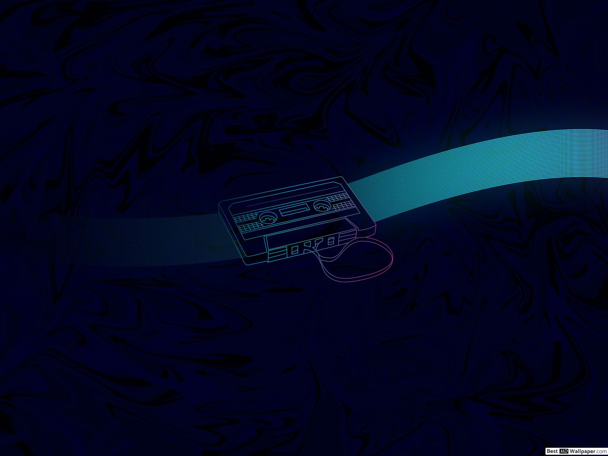 Retro kassette abstrakt minimal tapet HD tapet download