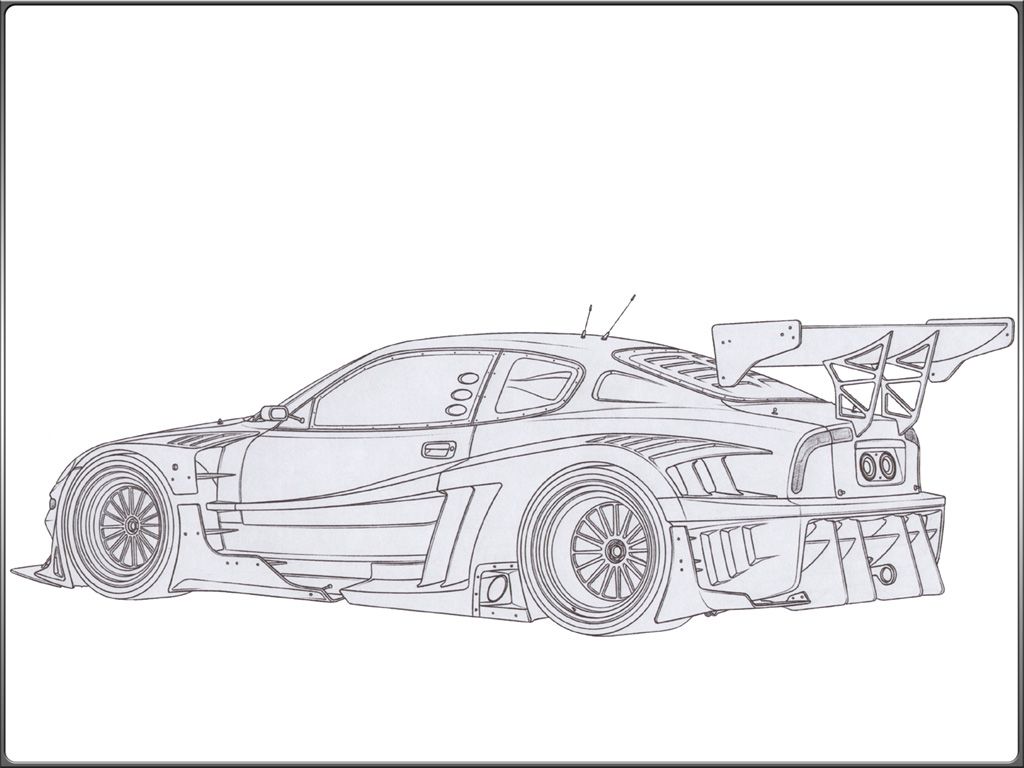Concept car Design & Drawing 1024x768 NO.16 Desktop Wallpaper