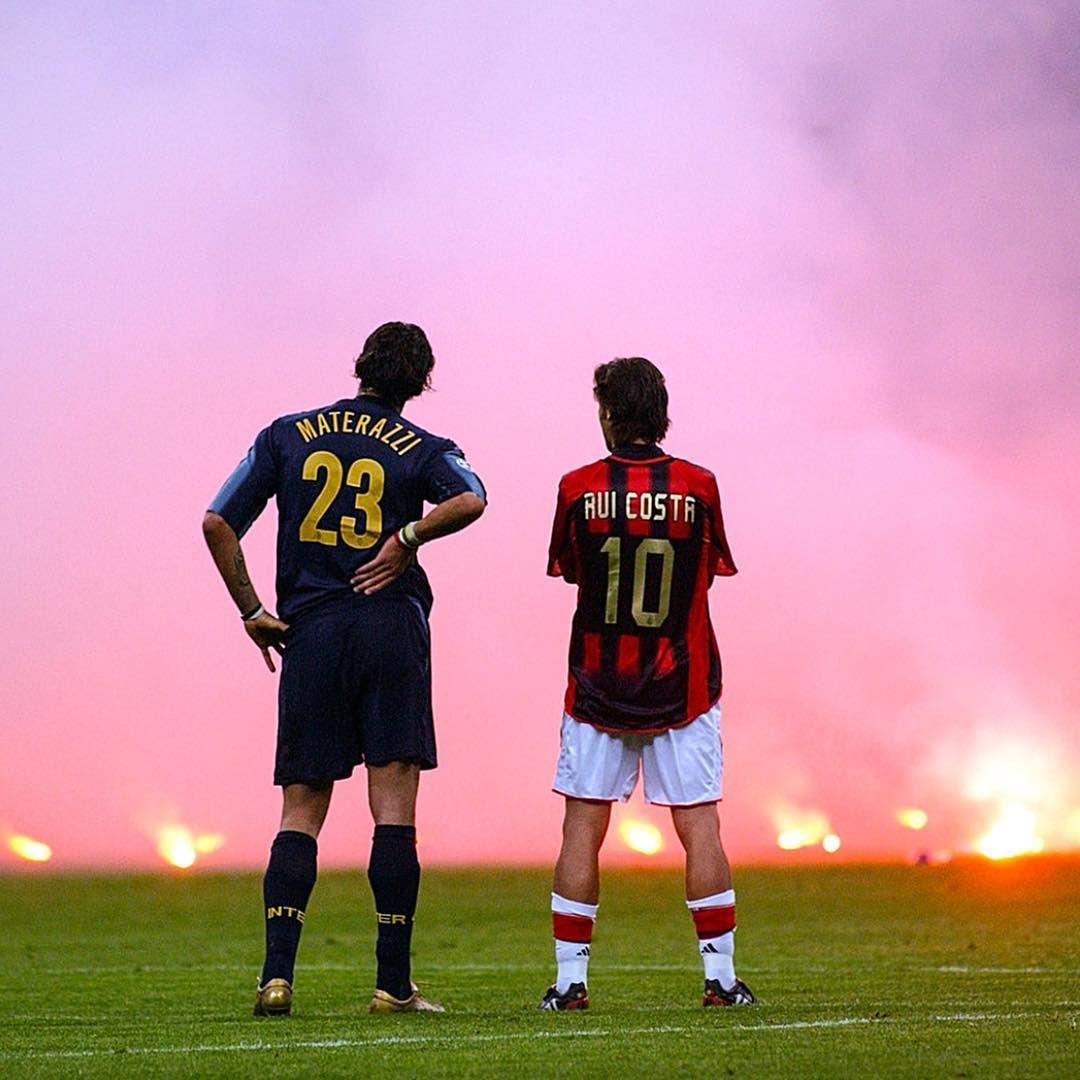 Marco Materazzi & Rui Costa #internazionale #acmilan #calcio #italy #championsleague #soccer #football #team #footballplayer #player #sports #fifa #rof3