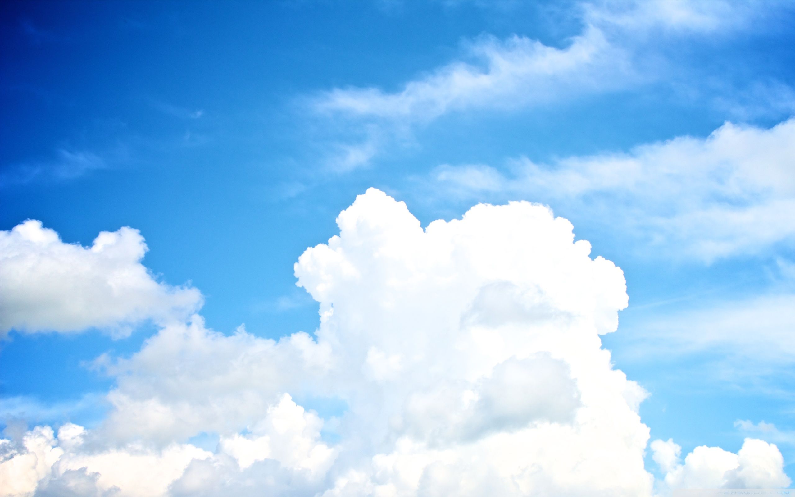 Blue Sky With Clouds Wallpaper