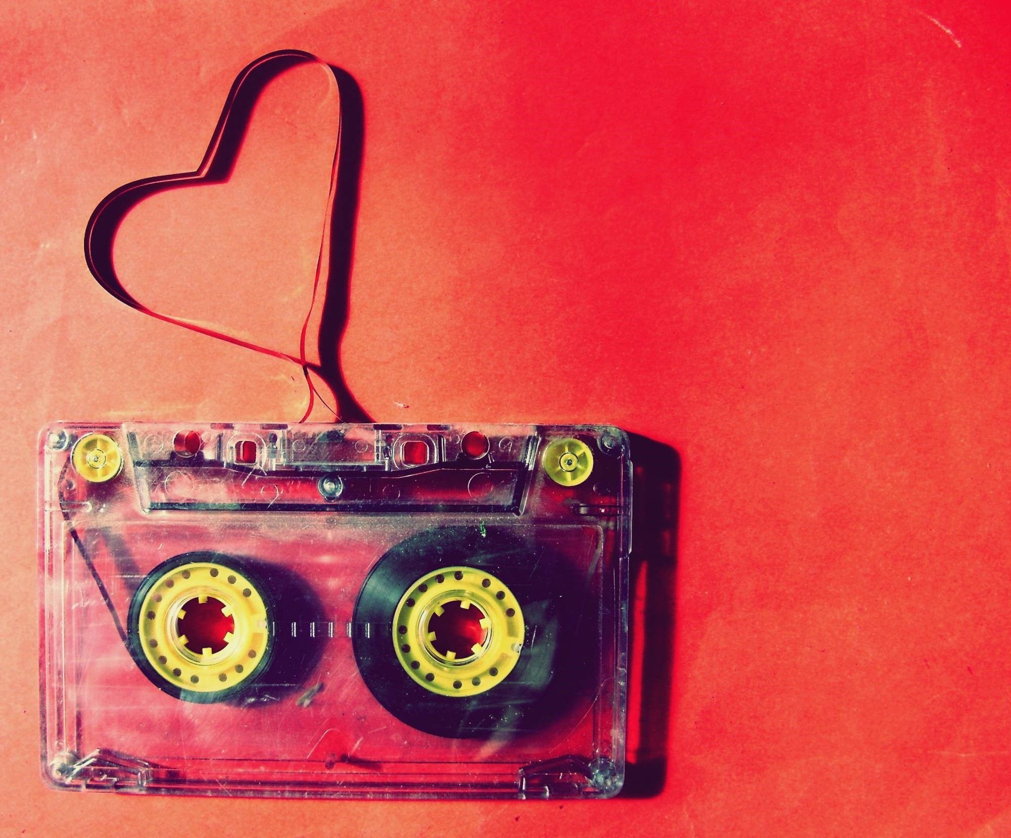 Vintage cassette tape wallpaper. PC