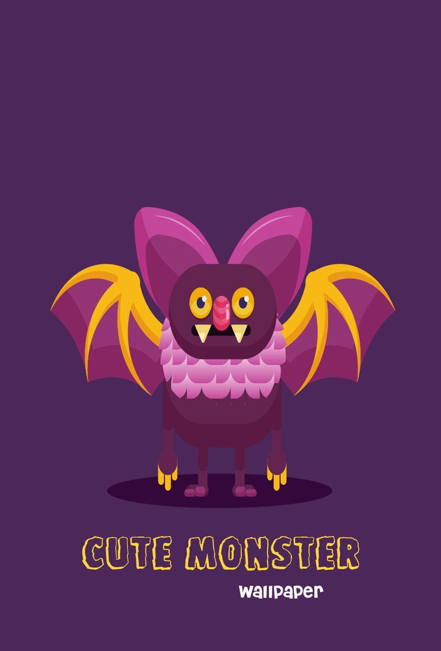 Cute Monster Background
