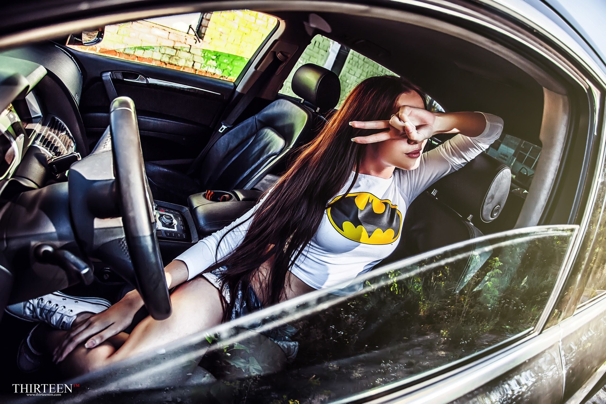 Girl in Sports Car Batman Tops Wallpaper. Car girls, Batman girl, Batgirl