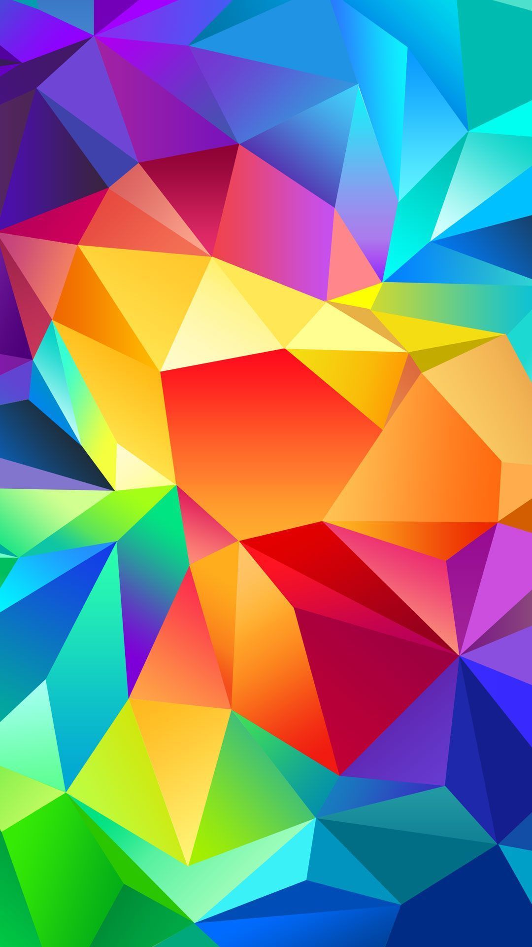 Colorful Polygon HD Wallpaper (Desktop Background / Android / iPhone) (1080p, 4k) (1080x1920) (2021)