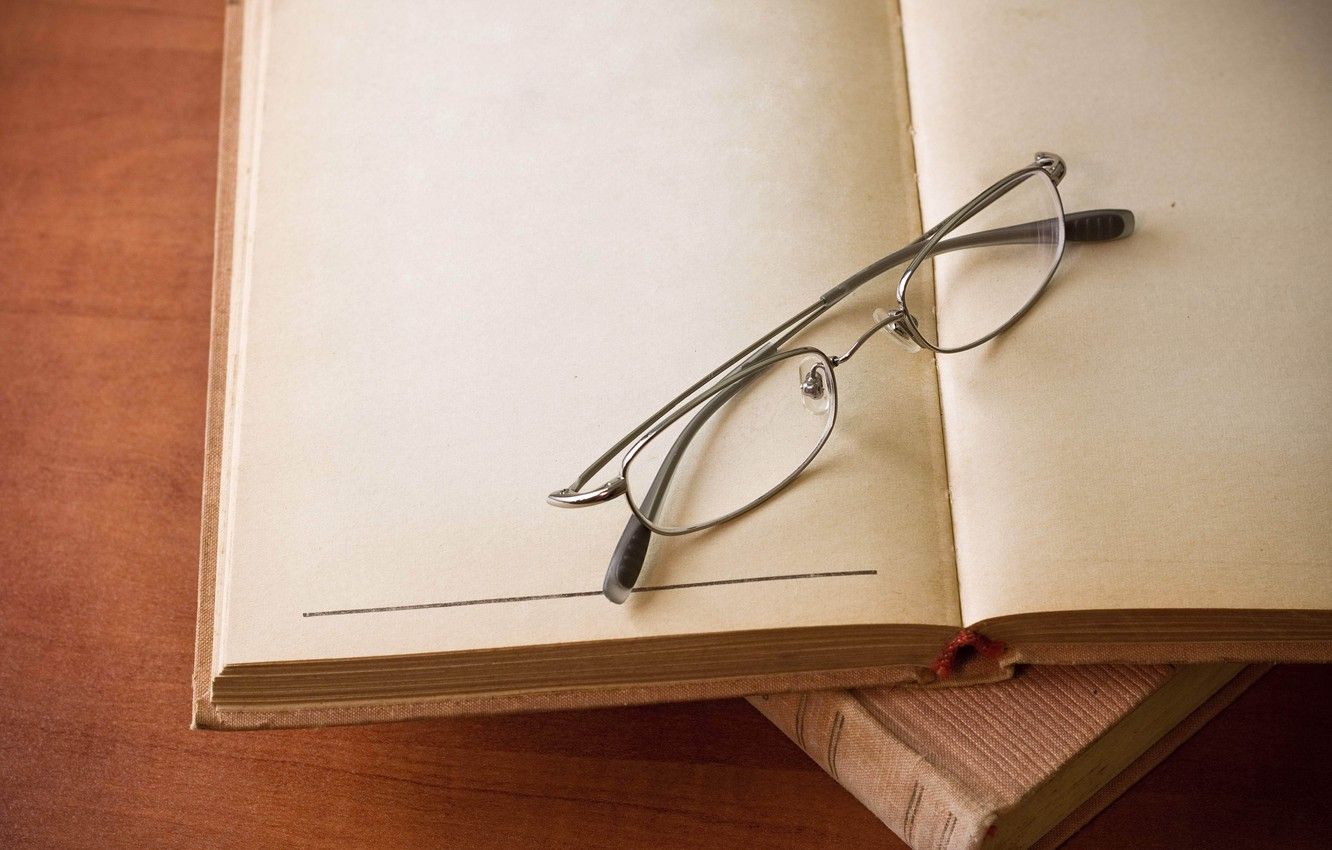 Wallpaper BACKGROUND, GLASSES, STANKO, BOOK, PAGE image for desktop, section разное