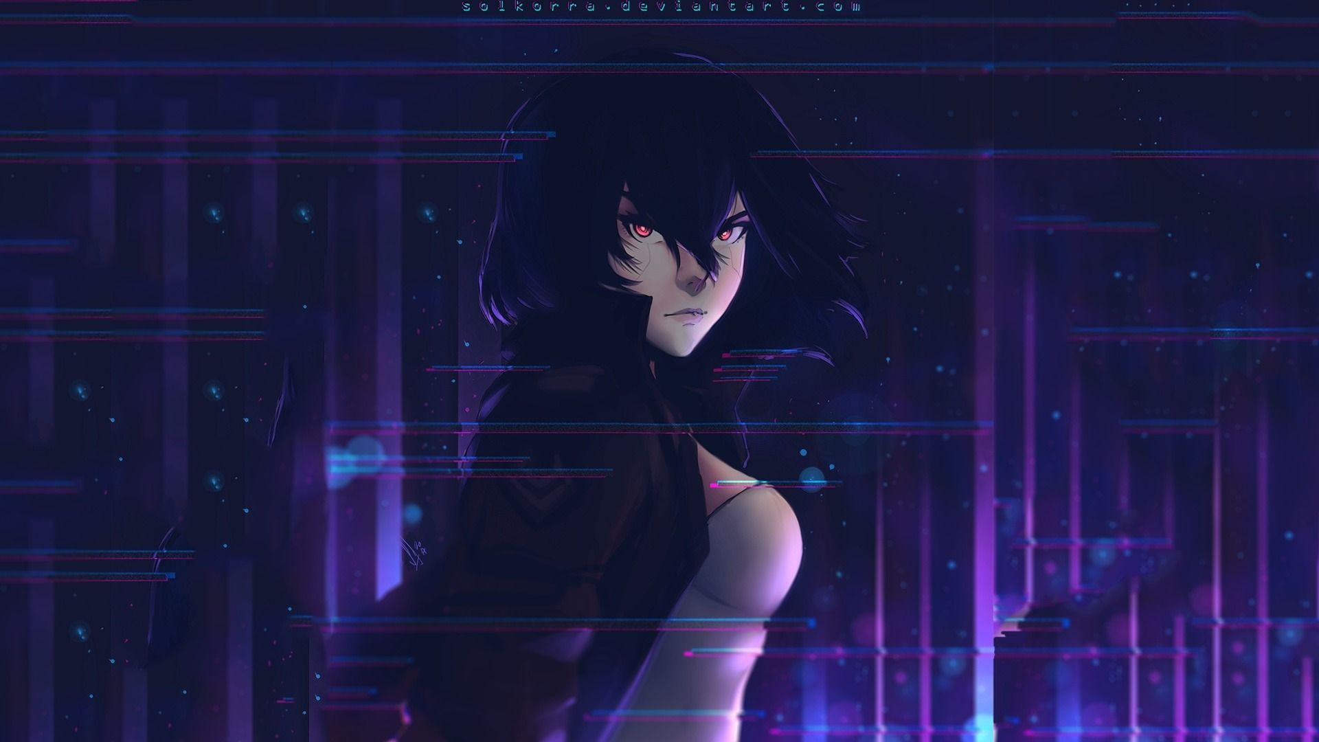 Desktop wallpaper ghost in the shell, motoko kusanagi, anime girl, cyber cop, HD image, picture, background, f1ec38
