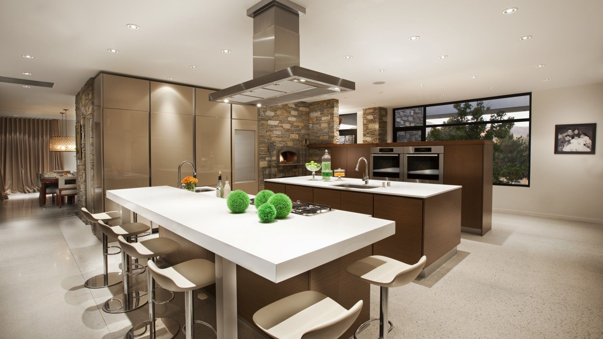 Wallpaper kitchen, living room, house, classic, elegant, decoration, Architecture
