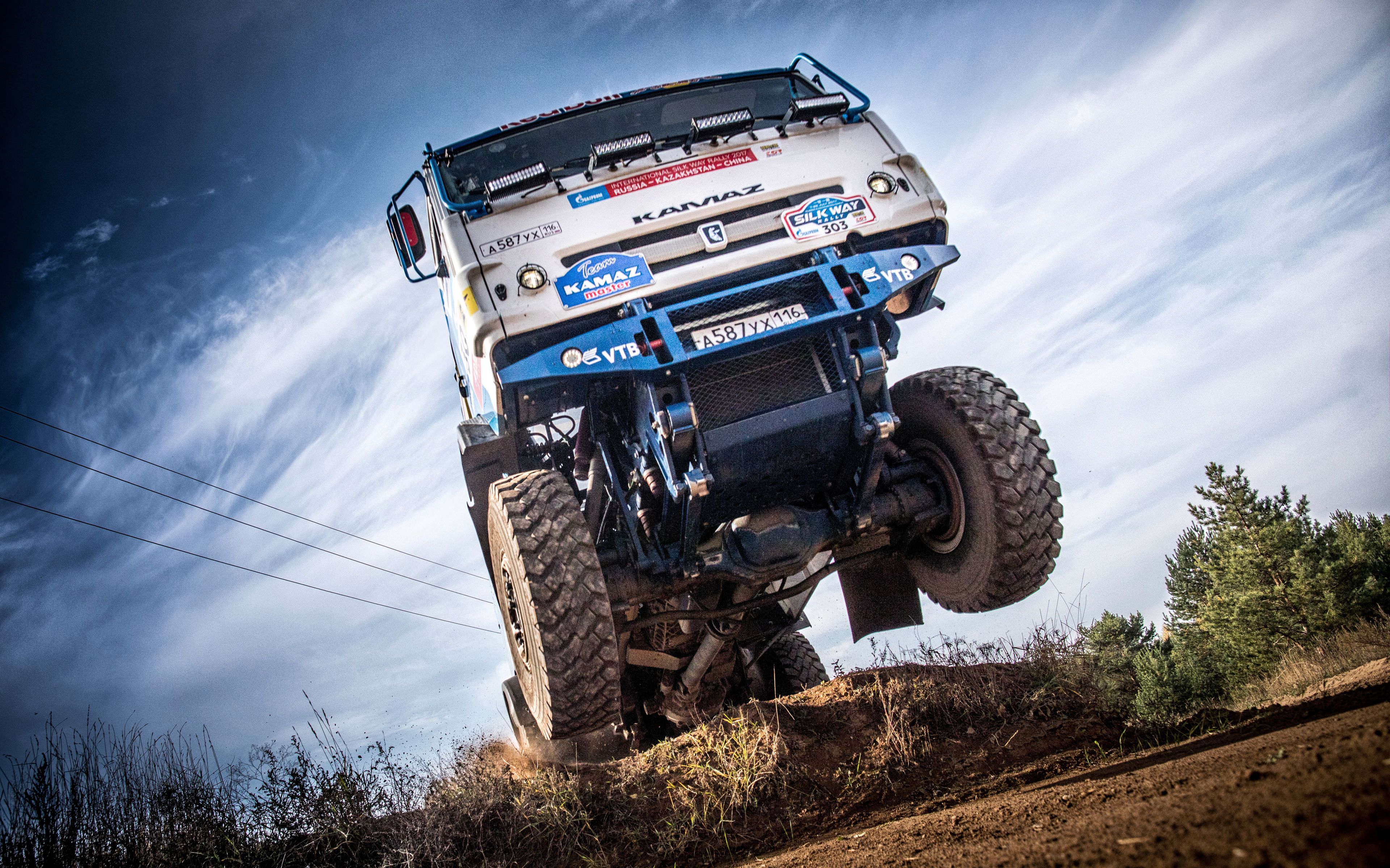 Download Wallpaper KAMAZ Master, Rally, Jump, 4k, Kamaz 4326 9, Kamaz For Desktop With Resolution 3840x2400. High Quality HD Picture Wallpaper